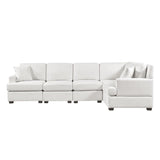 Modular Sectional Sofa L-Shaped with Tossing Cushions