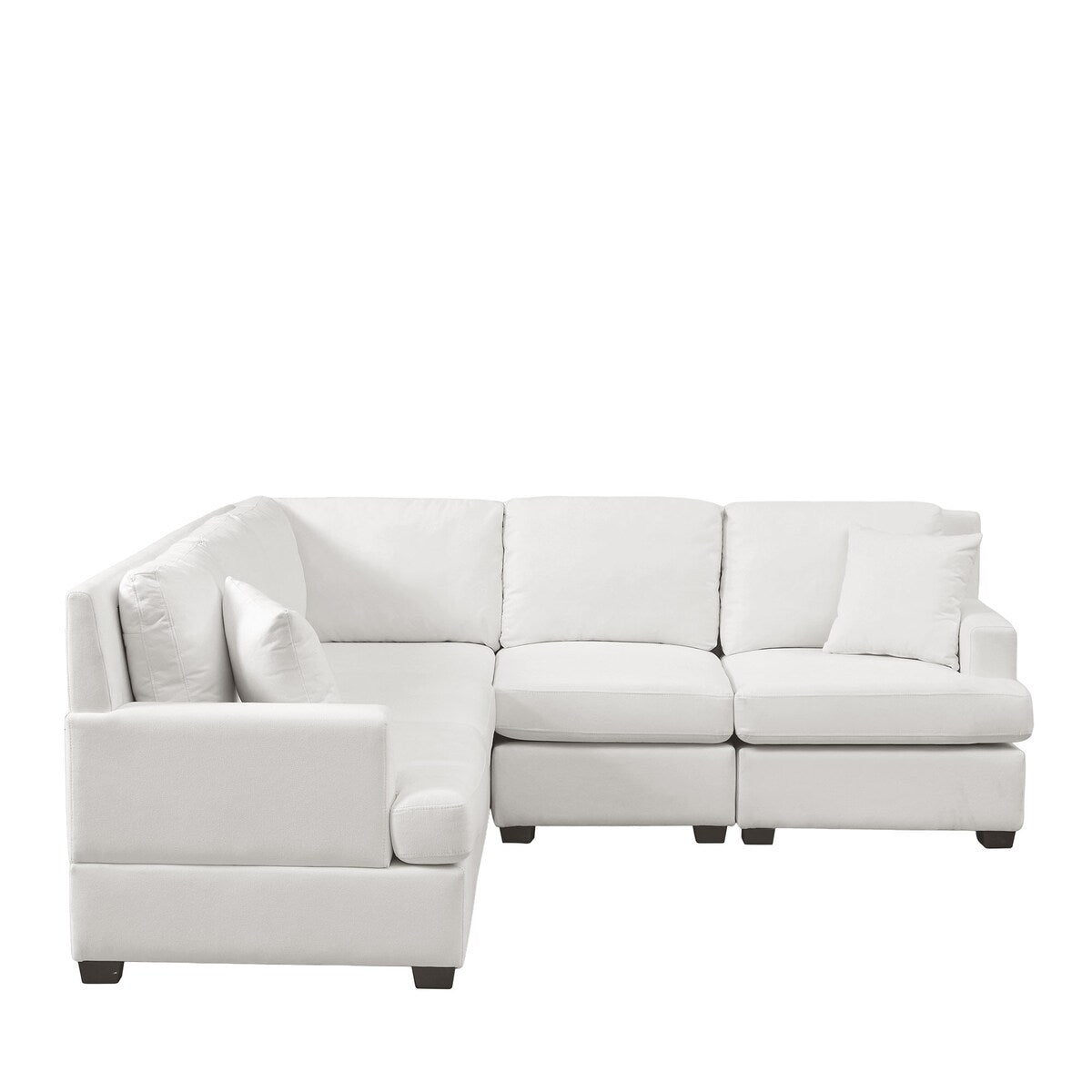 Modular Sectional Sofa L-Shaped with Tossing Cushions