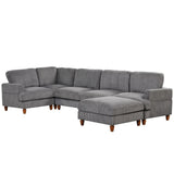 Modular Sectional Sofa with Ottoman L Shaped Corner Sectional for Living Room, Office
