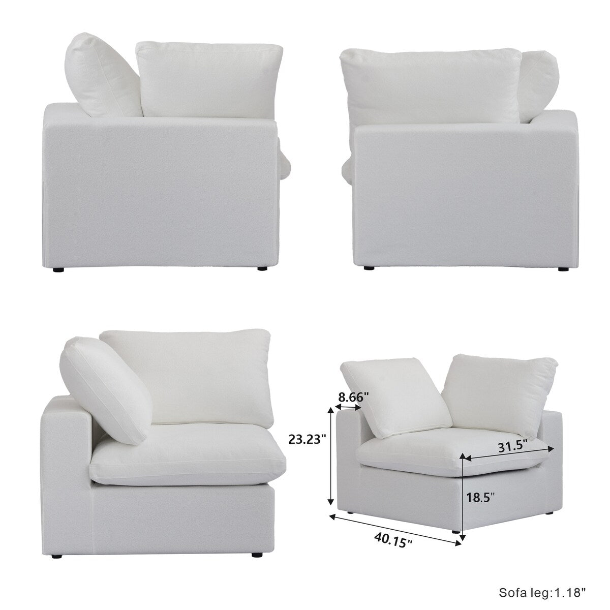 Modular Sectional Sofas for Living Room, Convertible Sofa Couch