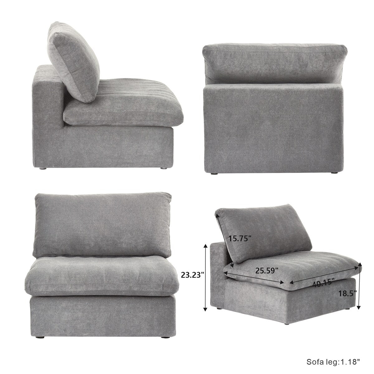 Modular Sectional Sofas for Living Room, Convertible Sofa Couch