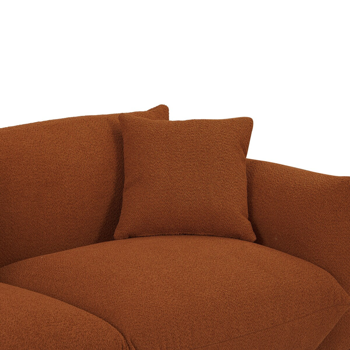 Modular Version Design 4 Seater Sofa Couch With Metal Legs And Solid Wood Frame And 3 Pillows
