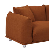 Modular Version Design 4 Seater Sofa Couch With Metal Legs And Solid Wood Frame And 3 Pillows