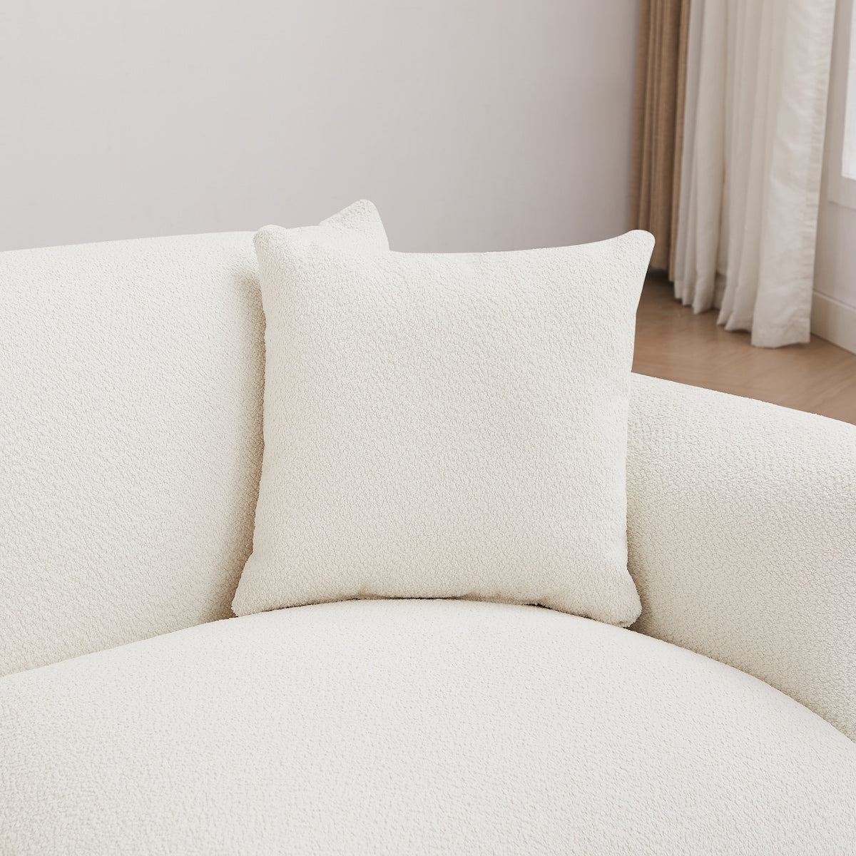 Modular Version Design 4 Seater Sofa Couch With Metal Legs And Solid Wood Frame And 3 Pillows