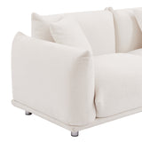 Modular Version Design 4 Seater Sofa Couch With Metal Legs And Solid Wood Frame And 3 Pillows