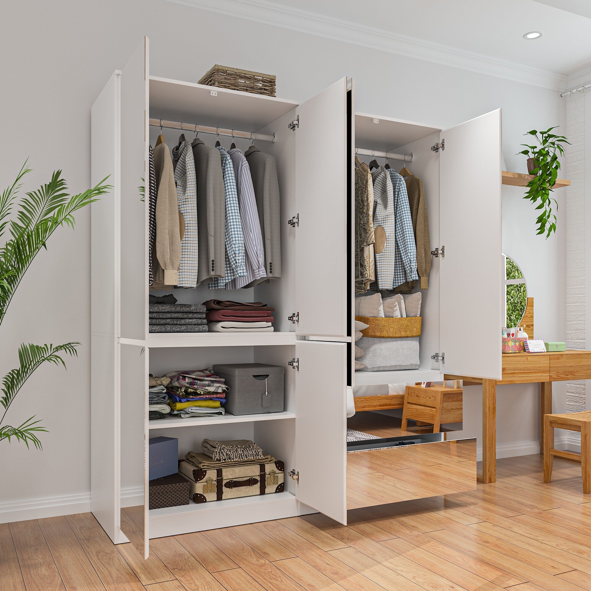 All white wardrobe hotsell