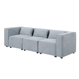 Modular sofa chenille fabric, simple and grand, the seat and back is very soft. this is also a KNOCK DOWN sofa