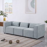 Modular sofa chenille fabric, simple and grand, the seat and back is very soft. this is also a KNOCK DOWN sofa