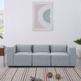 Modular sofa chenille fabric, simple and grand, the seat and back is very soft. this is also a KNOCK DOWN sofa