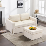 Module Sectional Sofa Couch With 1 Ottoman,Cushion Removable and Washable