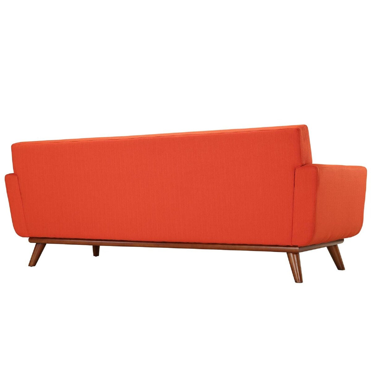 Modway Engage Mid-century Modern Upholstered Fabric Sofa, Atomic Red