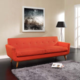 Modway Engage Mid-century Modern Upholstered Fabric Sofa, Atomic Red
