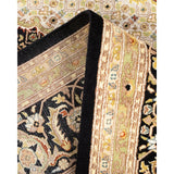 Overton Hand Knotted Wool Vintage Inspired Traditional Mogul Black Area Rug - 8 x 10
