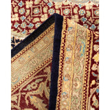 Overton Hand Knotted Wool Vintage Inspired Traditional Mogul Blue Area Rug - 8 x 10