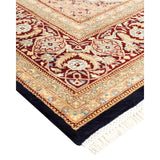 Overton Hand Knotted Wool Vintage Inspired Traditional Mogul Blue Area Rug - 8 x 10