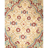 Overton Hand Knotted Wool Vintage Inspired Traditional Mogul Blue Area Rug - 8 x 10