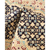 Overton Hand Knotted Wool Vintage Inspired Traditional Mogul Blue Area Rug - 8 x 10
