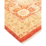 Overton Hand Knotted Wool Vintage Inspired Traditional Mogul Orange Area Rug - 8 x 10