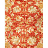 Overton Hand Knotted Wool Vintage Inspired Traditional Mogul Orange Area Rug - 8 x 10