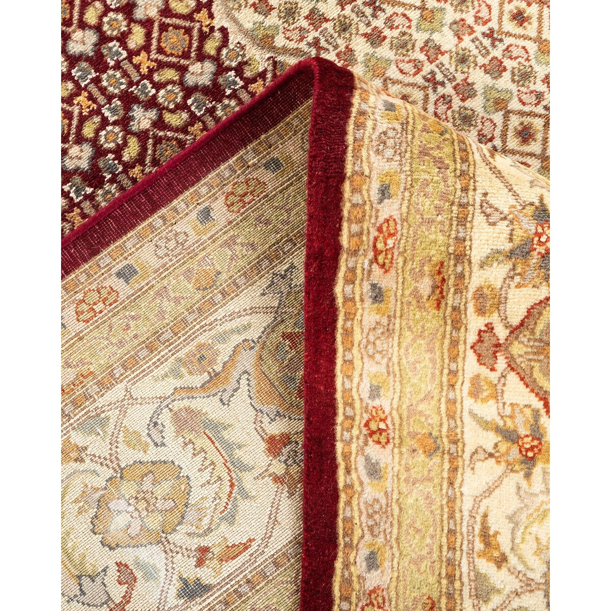 Overton Hand Knotted Wool Vintage Inspired Traditional Mogul Red Area Rug - 8 x 10