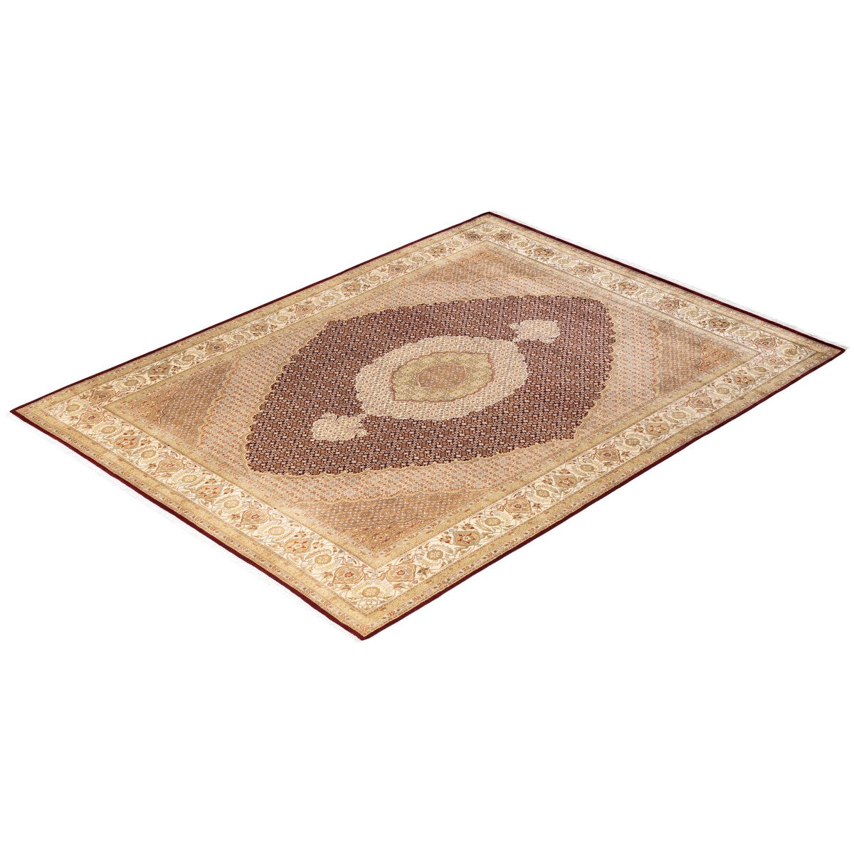 Overton Hand Knotted Wool Vintage Inspired Traditional Mogul Red Area Rug - 8 x 10