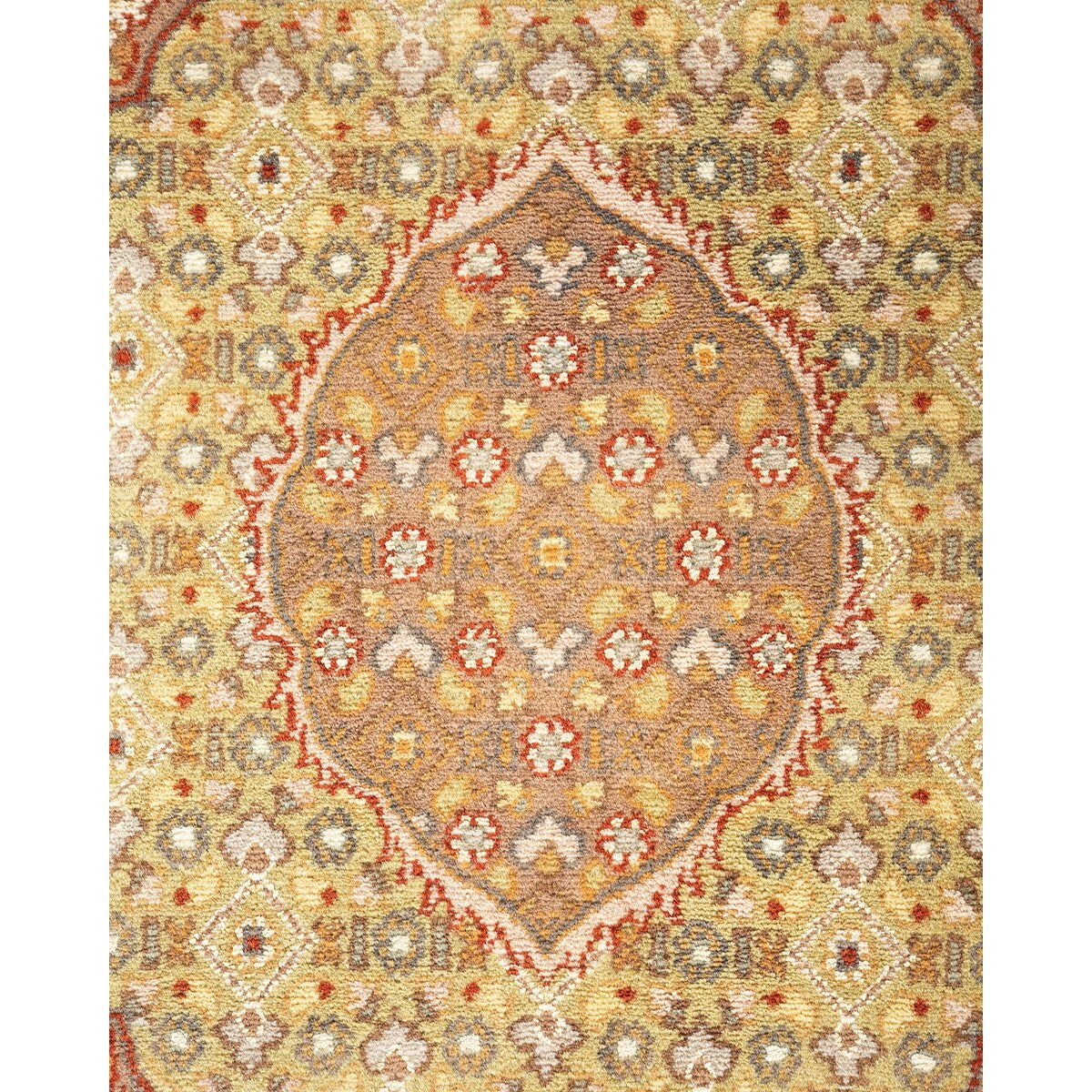 Overton Hand Knotted Wool Vintage Inspired Traditional Mogul Red Area Rug - 8 x 10