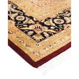 Overton Hand Knotted Wool Vintage Inspired Traditional Mogul Red Area Rug - 8 x 10