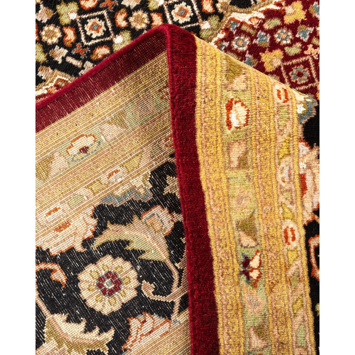 Overton Hand Knotted Wool Vintage Inspired Traditional Mogul Red Area Rug - 8 x 10