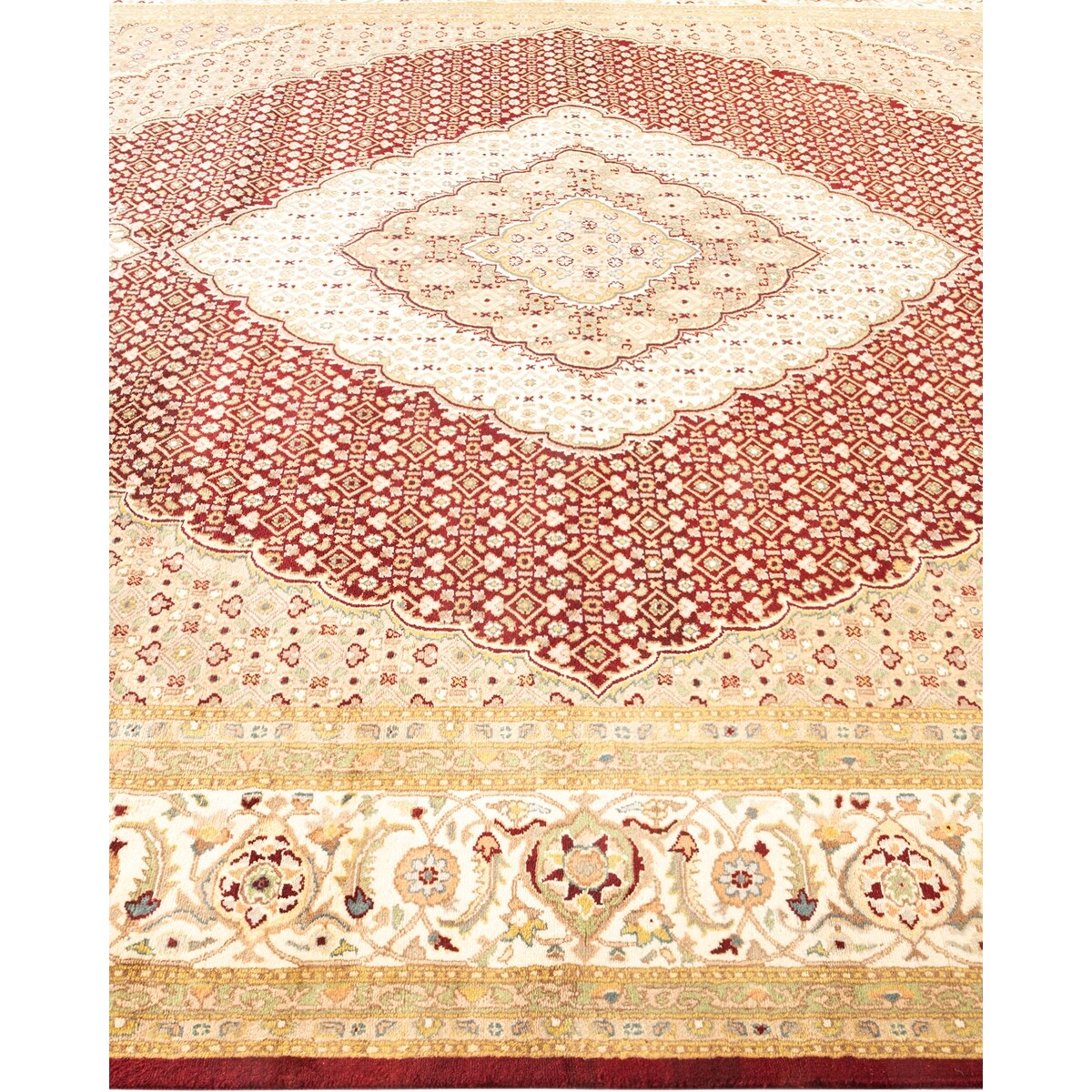 Overton Hand Knotted Wool Vintage Inspired Traditional Mogul Red Area Rug - 8 x 10