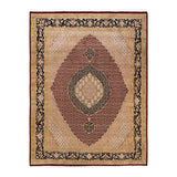 Overton Hand Knotted Wool Vintage Inspired Traditional Mogul Red Area Rug - 8 x 10