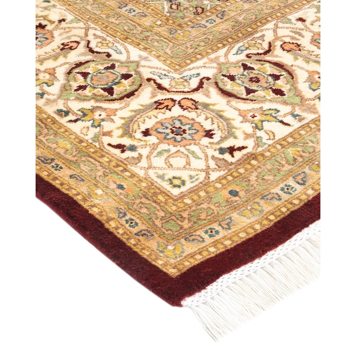 Overton Hand Knotted Wool Vintage Inspired Traditional Mogul Red Area Rug - 8 x 10