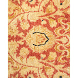 Overton Hand Knotted Wool Vintage Inspired Traditional Mogul Orange Area Rug - 6' 3" x 9' 7"