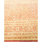 Overton Hand Knotted Wool Vintage Inspired Traditional Mogul Orange Area Rug - 6' 3" x 9' 7"