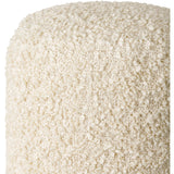 Mohave Shaggy Boucle 18-inch Tall Polyester Pouf