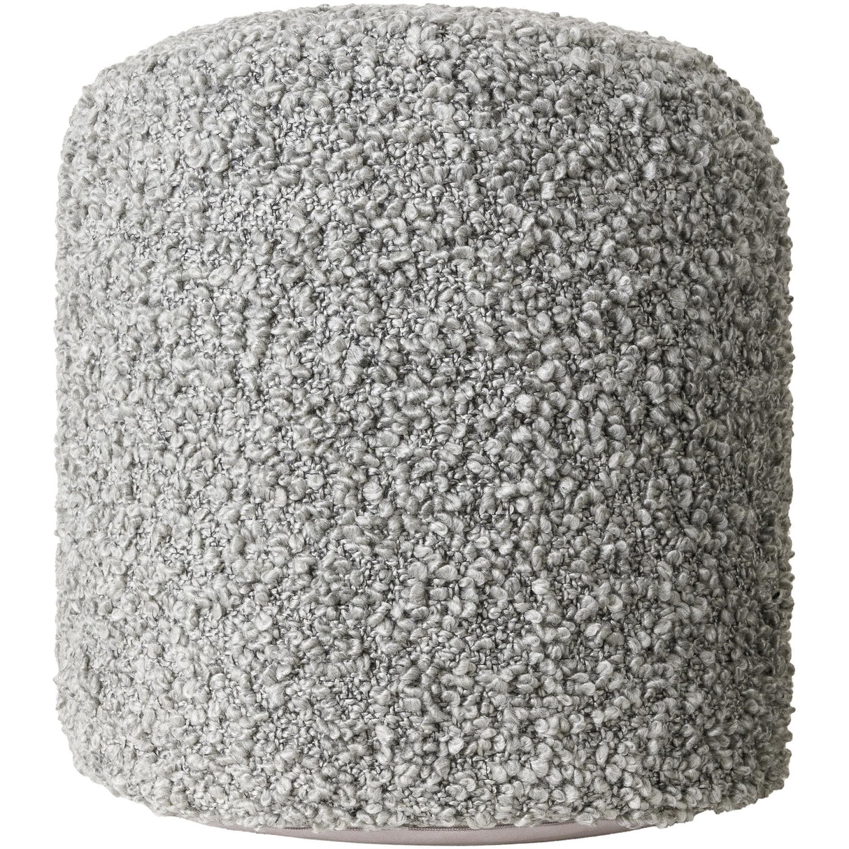Mohave Shaggy Boucle 18-inch Tall Polyester Pouf