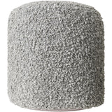 Mohave Shaggy Boucle 18-inch Tall Polyester Pouf
