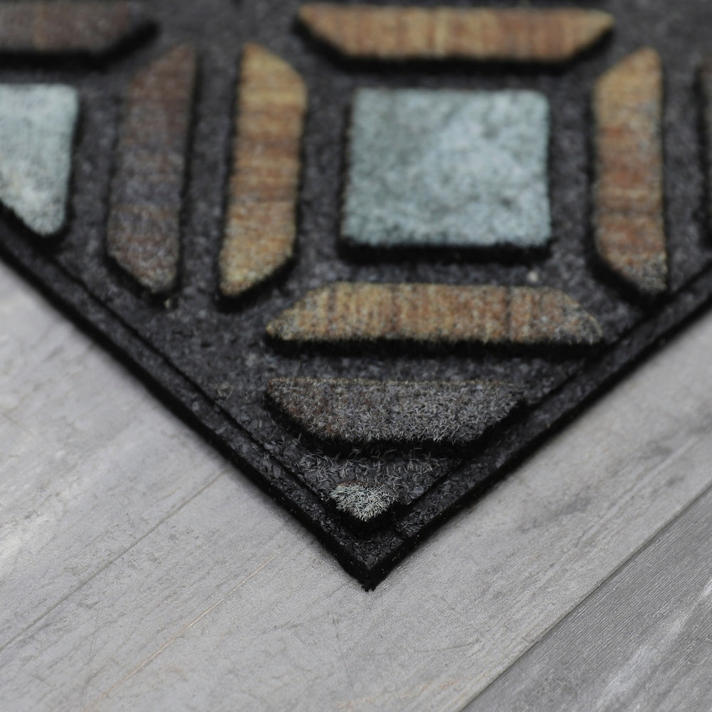 Mohawk Home Kingsley Welcome Tile All Weather Recycled Rubber Door Mat - 1'6" x 2'6"