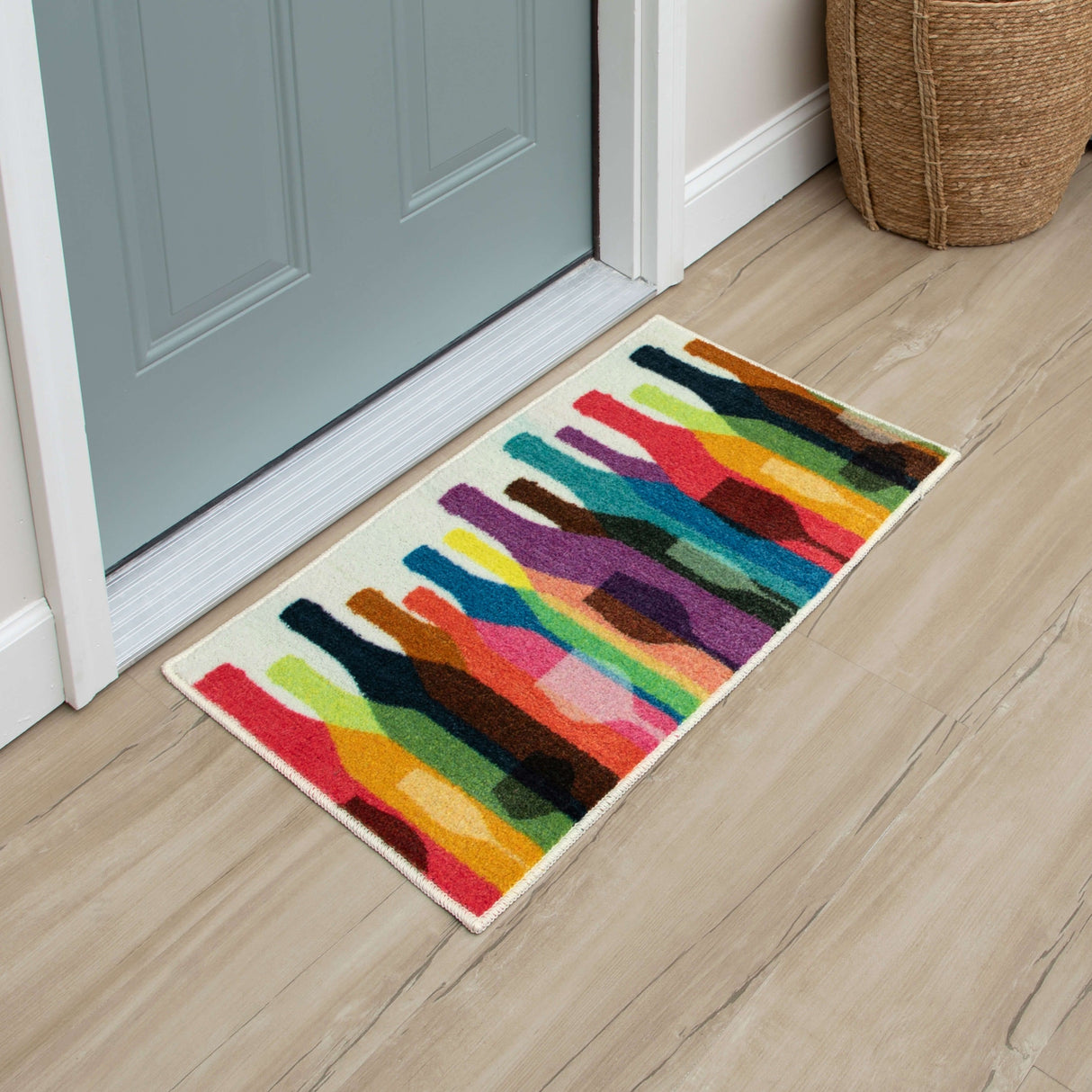 Mohawk Home Colorful Bottles Kitchen Mat Scatter Kitchen Mat