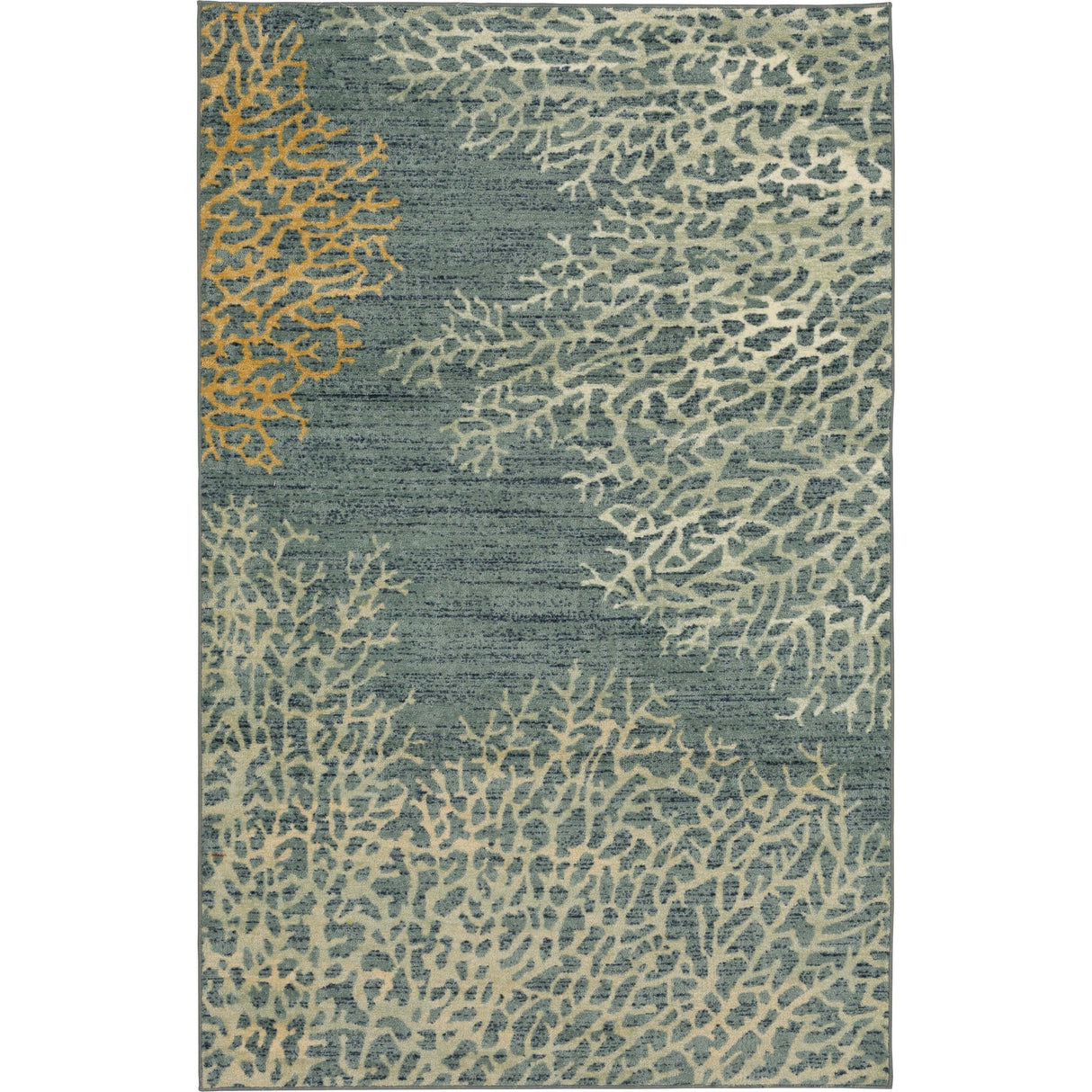 Mohawk Home Coral Reef Coastal Blue Area Rug