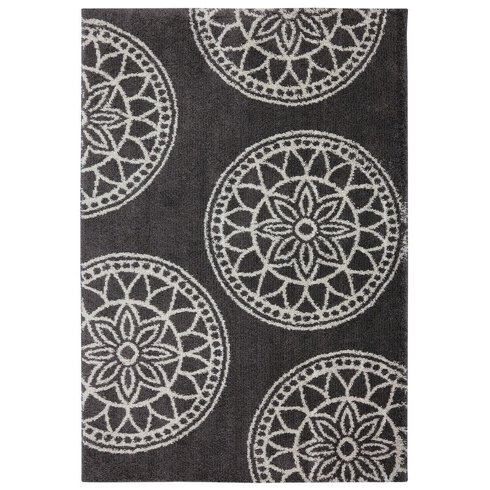 Mohawk Home Gray Medallions Woven Area Rug
