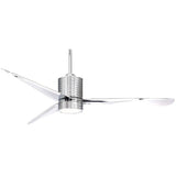 Mojave -  Led 56" Ceiling Fan in Chrome finish w/ Chrome blades by Minka Aire - Small