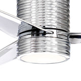 Mojave -  Led 56" Ceiling Fan in Chrome finish w/ Chrome blades by Minka Aire - Small