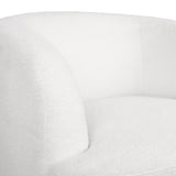 Mokena Textured Boucle Upholstered Swivel Club Chair by Christopher Knight Home