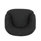 Mokena Textured Boucle Upholstered Swivel Club Chair by Christopher Knight Home