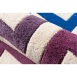 Momeni Delhi Hand Tufted Wool Modern Chevron Area Rug