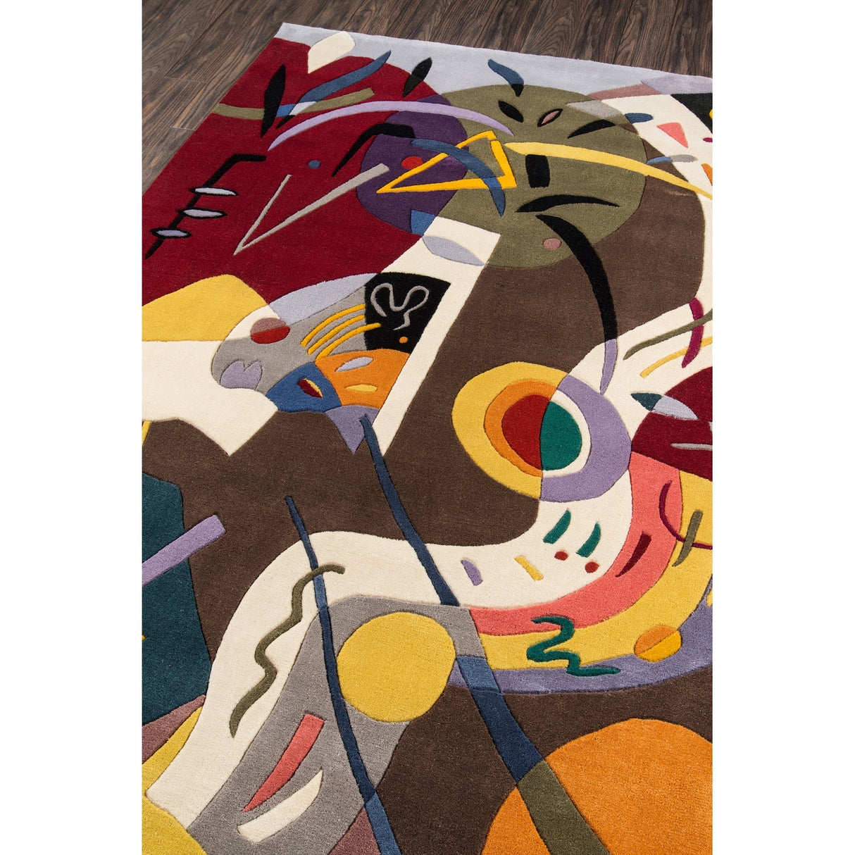 Momeni New Wave Hand Tufted New Zealand Wool Contemporary Abstract Area Rug