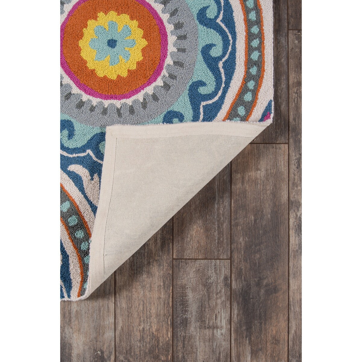 Momeni Suzani Hook Hand Hooked Wool Damask Area Rug