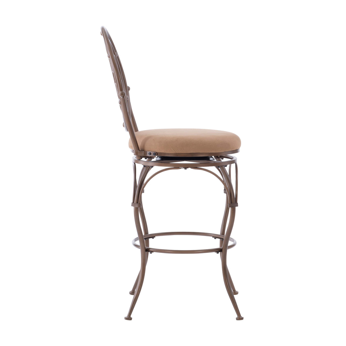 Monaco Big & Tall Scroll Circle Back Barstool
