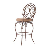 Monaco Big & Tall Scroll Circle Back Barstool