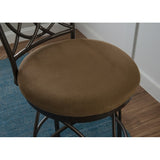 Monaco Big & Tall Industrial Bronze Metal Swivel Bar Stool - N/A